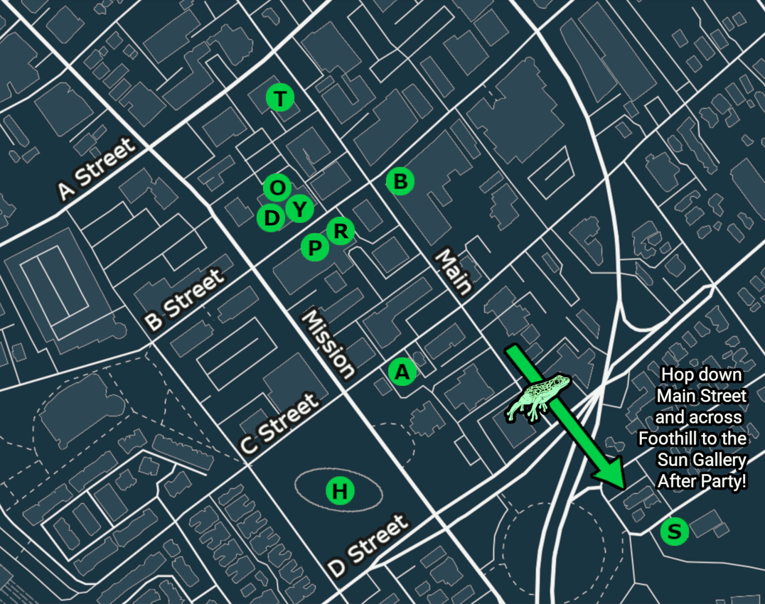 Map of Downtown Hayward